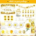 thumbnail image 2 of Sunflower Baby Shower Decorations for Girl, Yellow Baby Girl Shower Décor, Mommy To Be Sash&Pin Boxes Sunshine Sunflower Cake Cupcake Toppers Balloon Arch Backdrop, It's a Girl Baby Shower Supplies, 2 of 7