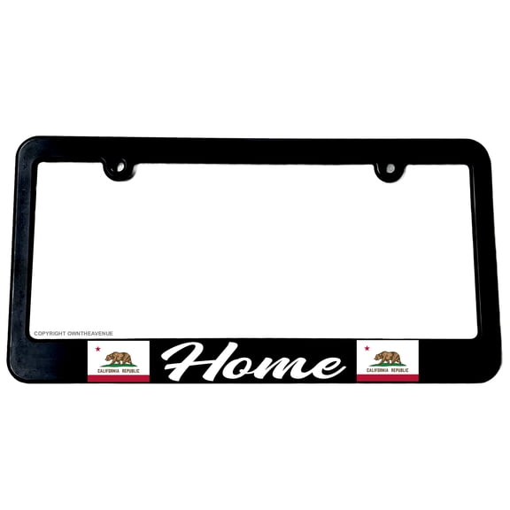 Home California Flag Car Truck Auto License Plate Frame