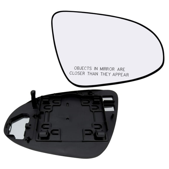 Passenger Side Mirror Glass Assembly With Plastic Backing Plate (Non-Heated) Compatible with 2012-2017 Toyota Camry, 2013-2018 Avalon