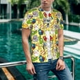 thumbnail image 6 of Lsque Animals Pattern Mens Polo Golf Shirts Funny Graphics Shorts Sleeve Button Shirts Baseball T-shirt-4X-Large, 6 of 7