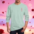 thumbnail image 1 of Amzcrzy - Sudadera Para Hombre, Estilo Casual, Con Estampado De Moda, Manga Larga, Cuello Redondo, Color Verde, Talla 3Xl, 1 of 5