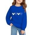thumbnail image 4 of KAUOD Teen Girls Cute Heart Sweatshirts Oversized Cotton Pullover Sweater Clothes Kids Preppy Casual Loose Crew Neck Tops, 4 of 8