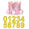 thumbnail image 2 of Party Balloon, Ongmies Birthday Crown Hat + Number Set – for Birthdays and Festivals, Pink, 2 of 4