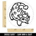 thumbnail image 2 of Chibi Ankylosaurus Dinosaur Self-Inking Rubber Stamp Ink Stamper - Purple Ink - Small 3/4 Inch, 2 of 7