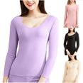 thumbnail image 2 of Lovzfmll Women's Thermal Top Seamless Long Sleeve, with Brushed Fleece Interior and High Elasticity for All-Day Warmth and Movement, 2 of 4