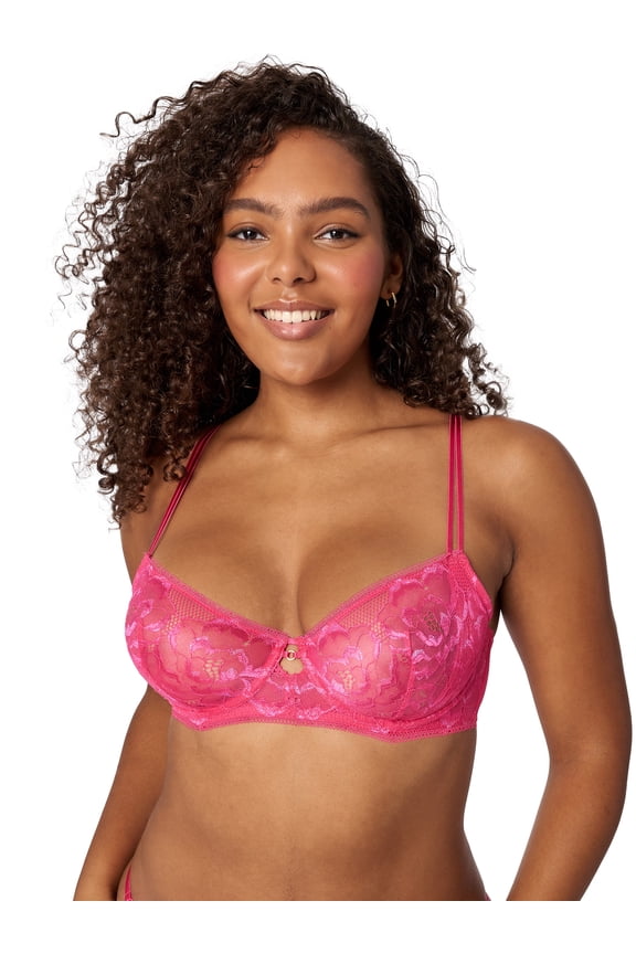 Floral Lace Evalynn Unlined Bra, Sizes 34B-40DD