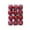 B, variant on 12 Pack Mini Christmas Ornament Balls Set Plastic Hanging Decorations for Tree Decor 1.6x1.6x2 inch