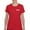 Red, variant on NASA Worm Logo Crest T-Shirt Astronaut Space Mars Souvenir Emblem Women's Tee