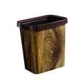 thumbnail image 1 of Papelera Papelera Cesta de Papel Papelera de Basura Contenedor de Basura Retro, Contenedor de Basura de Grano de Madera Mimético para El Hogar para Of 13L, 1 of 8