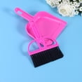 thumbnail image 3 of Miangastore Practical Plastic Mini Broom and Dustpan Set for Desktop Pets Nest Cage Cleaning (Rosy), 3 of 8