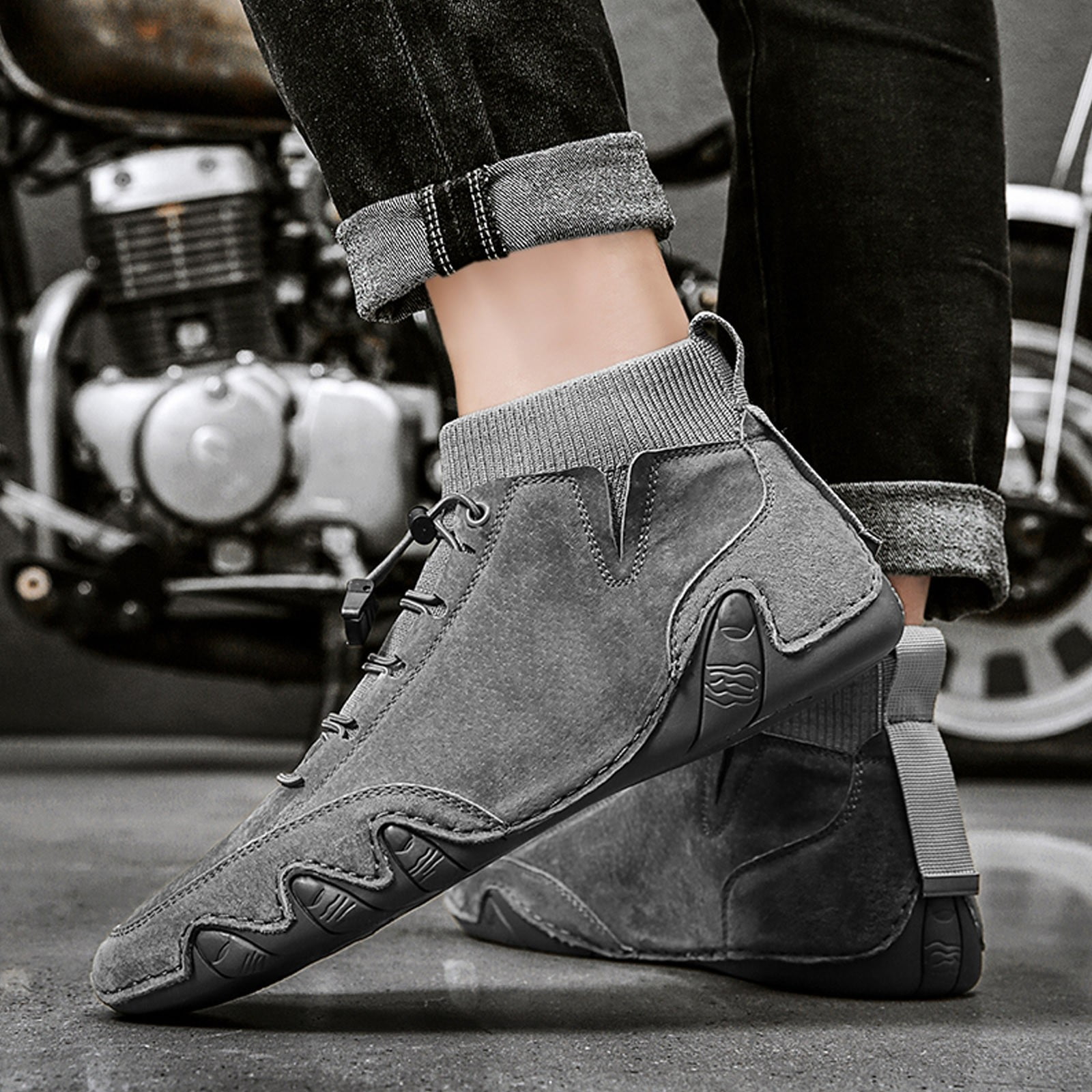 mens black high top shoes