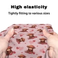 thumbnail image 7 of HELLHERO Rollator Walker Seat and Backrest Rollbar Covers Set Washable Walker Seat Cushion Cover for Elder Highland Cattle Heart, 7 of 7