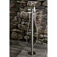 thumbnail image 2 of Kingston Brass Freestanding Tub Faucet, Brushed Nickel, Freestanding KS7138DPL, 2 of 6
