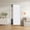 White-42"W x 78"L (Pack of 1), variant on White 42"W x 78"L (Pack of 1) Accordion Style Blackout Fabric Door Curtain