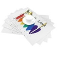 thumbnail image 2 of XMXT 1 Pcs Woven Placemats, Rainbow Love Print Stain Resistant Anti-Skid Placemat for Kitchen Table, 12 x 18 inches, 2 of 6