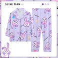 thumbnail image 1 of Conjunto de pijama con estampado de Sanrios para niños, cárdigan bonito de dibujos animados, My Melody, Kuromi, Pochacco, ropa Kawaii de manga larga, regalo para niños, 1 of 4