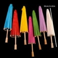 thumbnail image 5 of Chinese Styles Umbrella Oil-paper Painting Wood Handle Oriental Parasol, 5 of 20