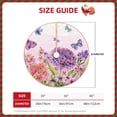 thumbnail image 2 of Balery Flowers And Colorful Butterflies Printed Christmas Tree Skirt , Merry Christmas Party Christmas Tree Decoration,Adjustable Tree Skirt-36", 2 of 6