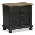 thumbnail image 3 of Furniture of America Millers Farmhouse 3-Drawer Adult Nightstand, Black, 3 of 17