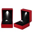 thumbnail image 2 of Ring Box, Ring Display Box, Box Organizer Beautiful Appearance Fashionable Led Widely Used Jewelry Ring Display For Proposal Engagement, 2 of 8