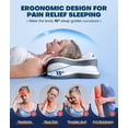 thumbnail image 3 of Almohada cervical Latree 5X para alivio del dolor, ergonómica, de espuma viscoelástica, 3 of 6
