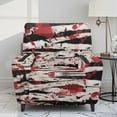 thumbnail image 2 of HELLHERO Bandage Blood Print Lazy Boy Chair Covers for Reclining Chair Soft Breathable Reclining Chair Covers, Recliner Sofa Slipcovers Single-Seater, 2 of 8