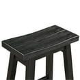 thumbnail image 5 of Boraam Sonoma 24" Backless Saddle Wood Bar Stool in Black Charcoal, 5 of 6