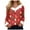 Z4-Watermelon Red, variant on zaveiop Women's V-Neck Snowman Print Long Sleeve Sweater Cute Christmas Holiday Pullover with Faux Fur Trim (Beige, 4XL)