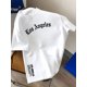 thumbnail image 1 of [Weekend Sports Tee] Men'S Summer Casual Crew Neck T-Shirt, Geometric-Patterned Polyester Knit Fabric, Slight Stretch, Regular Fit, Weekend Sports Style, 220g - Los Angeles Print, 1 of 4