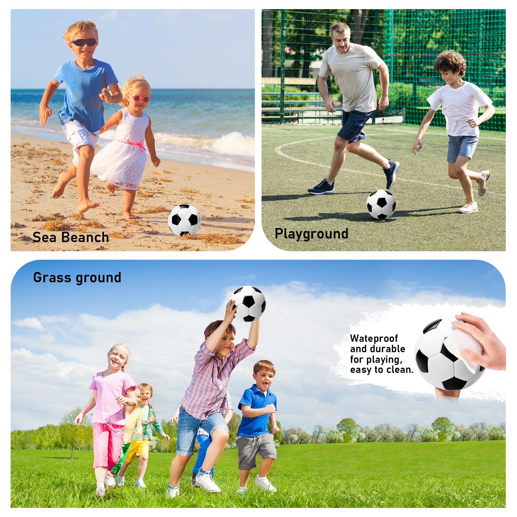 PlayZap Soccer Ball Size 3 with Pump Single or 2-Pack photo 7