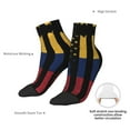 thumbnail image 5 of Mens Ankle Socks Womens America Venezuelan Flag Quarter Breathable Casual Socks, 5 of 7