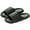 Black, variant on Men'S Trendy Beach Footwear Men'S Comfortable Slip-On Pool Shoes Men And Women Slippers Bathroom Home Slippers Solid Color Flat Bottom Home Sandals Fashionable Indoor Slip-On Flip-Flops