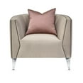 thumbnail image 2 of Michael Amini Linea Matching Accent Chair - Metallic/Silver Mist, 2 of 14