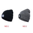 thumbnail image 3 of pitrice LED Beanie Cap Lighting Flashing Hands Free Flashlight Headlamp Beanie Unisex Winter Knit Cap, 3 of 9