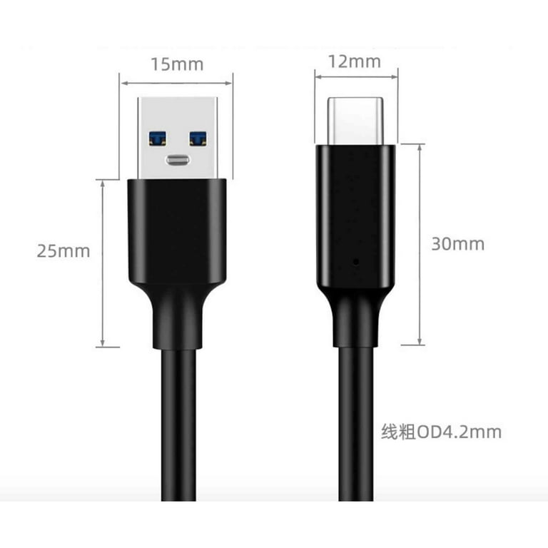 USB C Cable UP 10Gbps, CONMDEX (2-Pack) USB-C 3.1 Gen 2 USB-A