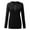 Black, variant on Krdevn Women Long Sleeve Henley T Shirts Button Down Slim Fit Tops Scoop Neck Ribbed Knit Shirts,Women's Tops, Tees & Blouses,Size:XL