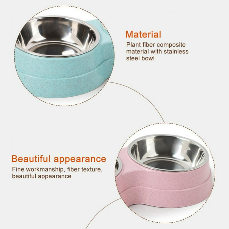 Color Stainless Steel Pet Bowl Dog Bowls Cat Pet Feeder Water Drinking  Feeding*