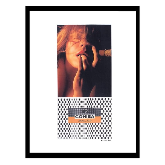 This Sensual Cigars Print is Alluring - Framed Print