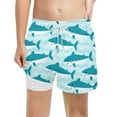 thumbnail image 4 of RMGVDSD Boy's Swim Trunks With Compression Liner Beach Shorts Quick Dry Bathing Suits Boys Swim Shorts Swimming Trunks Elastic Waist Active Shorts 7-8 Years, 4 of 4