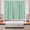 thumbnail image 2 of Ambesonne Mint Kitchen Curtains, Shabby Abstract Squares, 55"x39", Jade and Almond Green, 2 of 3
