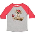 thumbnail image 3 of Inktastic Baseball Teddy Bear Boys Toddler T-Shirt, 3 of 5