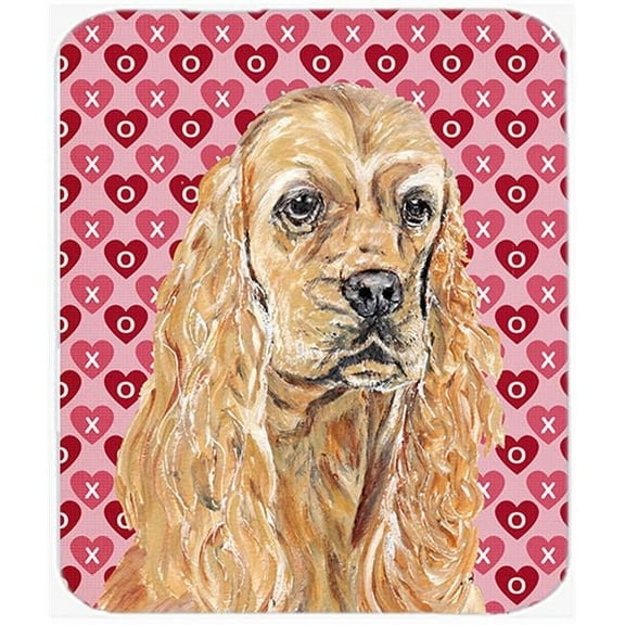 Carolines Treasures  Cocker Spaniel Valentines Love Mouse Pad - Hot Pad or Trivet
