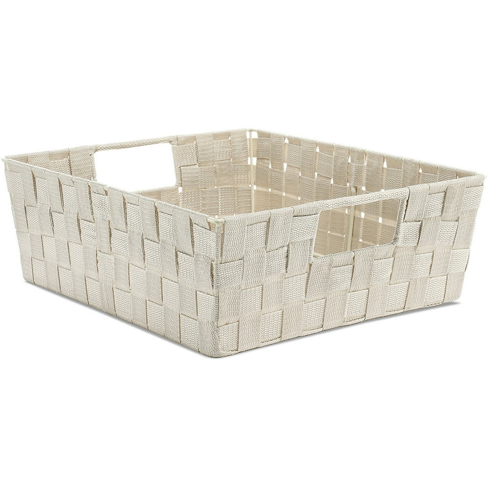Whitmor Woven Strap Shelf Storage Tote, Multiple Colors