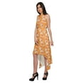 thumbnail image 4 of Moomaya Printed High-Low Style Sleeveless Dress For Women With Halter Neck, 4 of 5