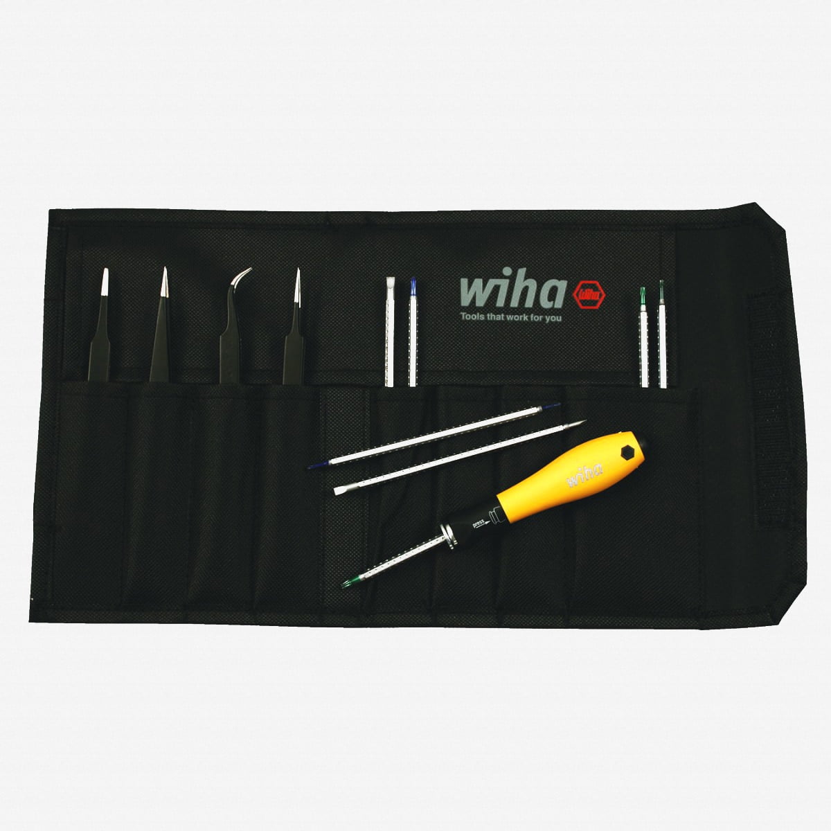 Wiha 44503 Long Narrow Body Low Force SS SA 130mm Tweezers