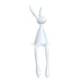 thumbnail image 2 of Opolski Premium Resin Handcrafted Sitting Rabbit Figurine - Durable Abstract Easter Home Decor, Tabletop Shelf Decoration, Gift for Holidays & Housewarming, 2 of 8