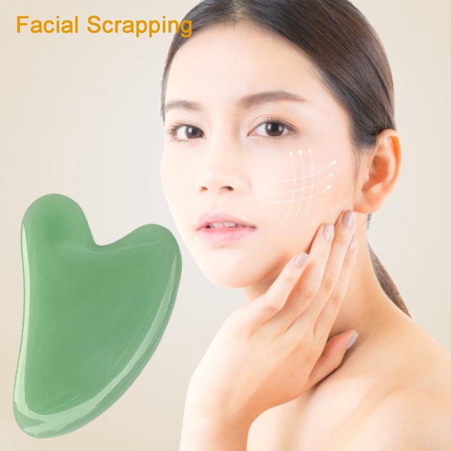 Guasha Stone Heart-Shaped Body Massage Synthetic Face Massage Scraper Board for Unisex