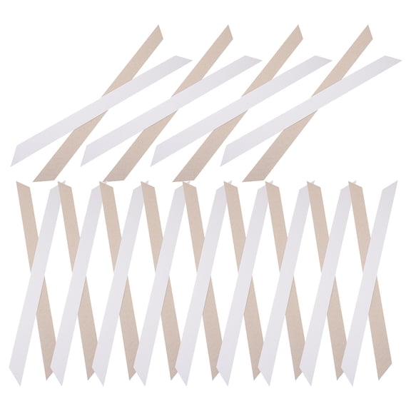 HEMOTON 200pcs Paper Collar Stays for Men's Dress Shirts Collar Support Inserts Shaper Extenders and Protectors