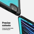 thumbnail image 2 of for Kids Rugged Heavy Duty Case for iPad Pro 11 2022/2021/2020/2018, Shockproof 360 Degree Rotatable Kickstand with Handstrap Protective Hybrid Cover Case for iPad Air 4/Air 5, Lightblue, 2 of 10