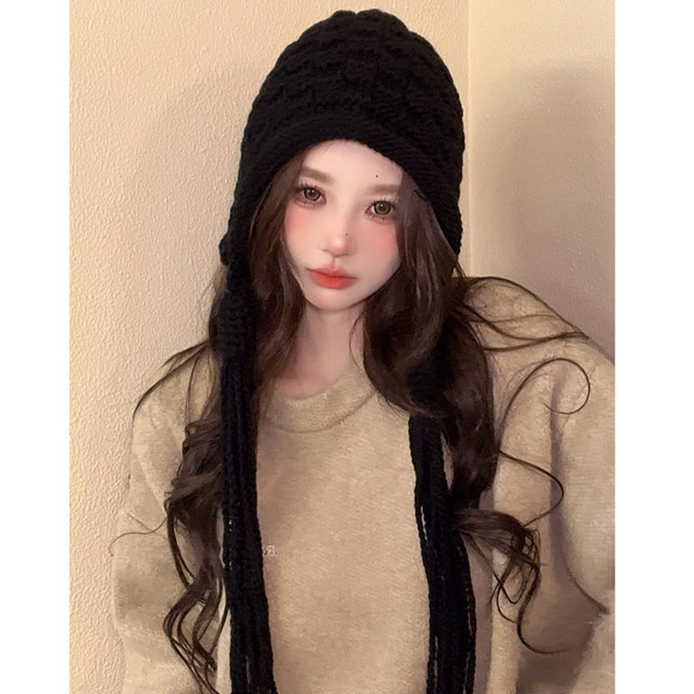 Fashion Beanie Hat Cap Black Warm Fall Winter Women Casual Formal Accessory Gift Meiyante Warm Knit Beanie for Men & Women - Soft, Stretchy  main image 2